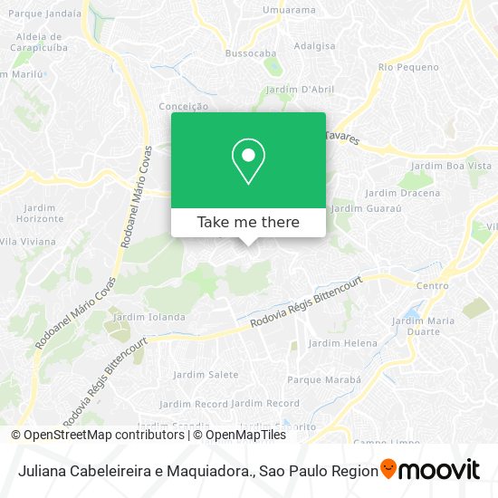 Juliana Cabeleireira e Maquiadora. map