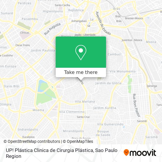 Mapa UP! Plástica Clinica de Cirurgia Plástica