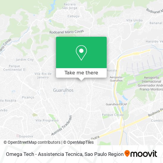 Omega Tech - Assistencia Tecnica map