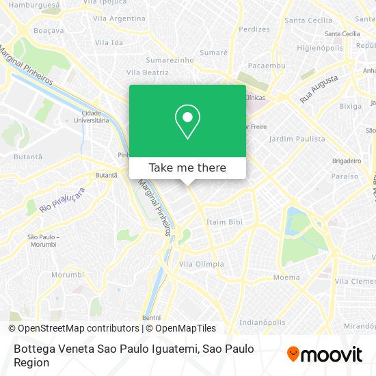 Bottega Veneta Sao Paulo Iguatemi map