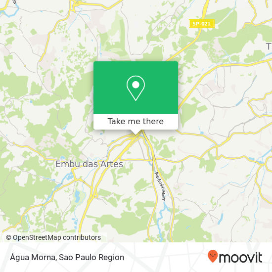 Água Morna map