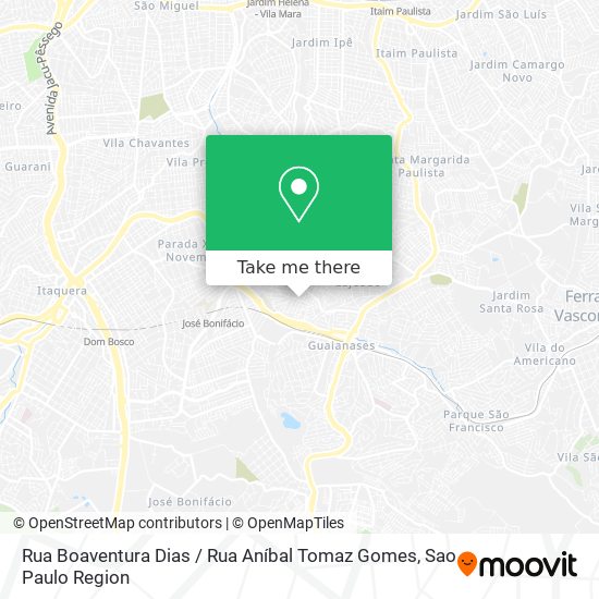 Rua Boaventura Dias / Rua Aníbal Tomaz Gomes map