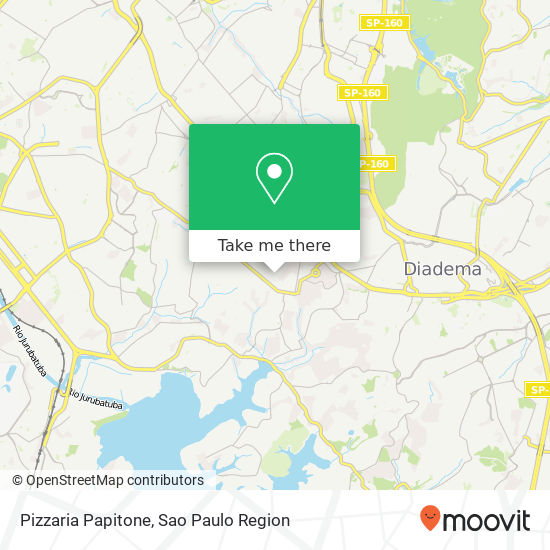 Pizzaria Papitone map