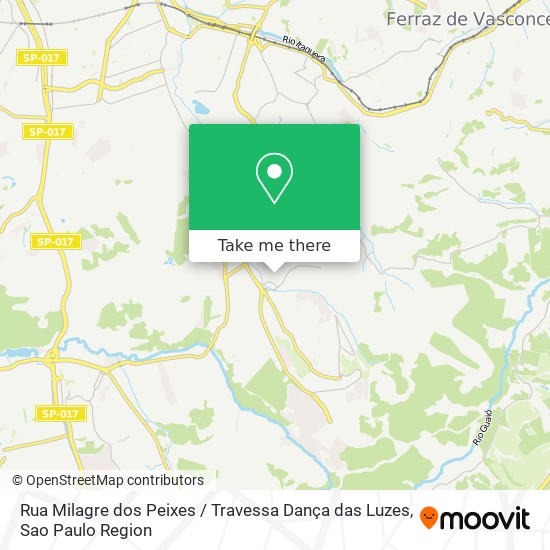 Rua Milagre dos Peixes / Travessa Dança das Luzes map