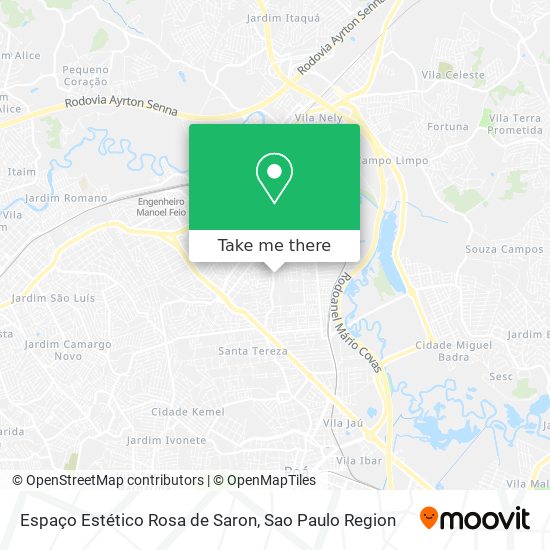 Espaço Estético Rosa de Saron map