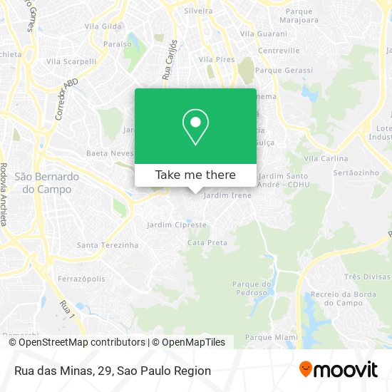 Mapa Rua das Minas, 29