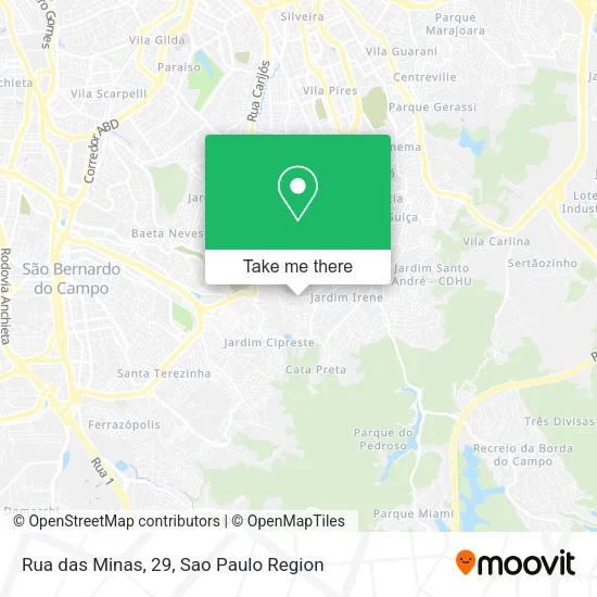 Rua das Minas, 29 map