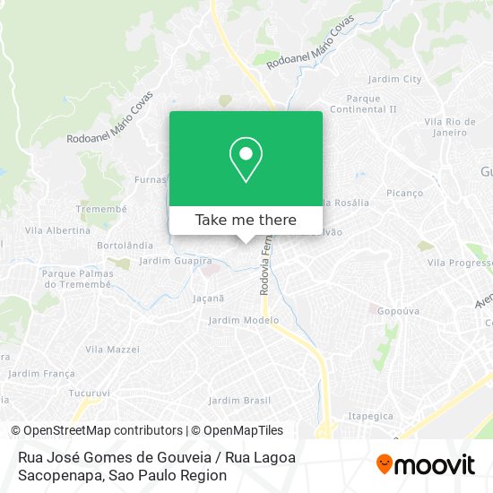 Rua José Gomes de Gouveia / Rua Lagoa Sacopenapa map