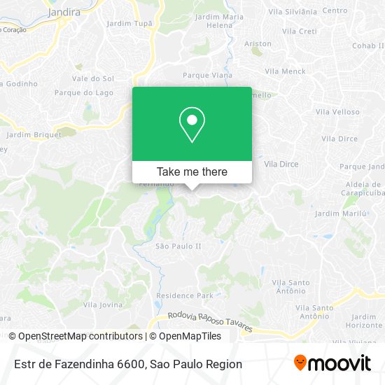 Estr  de Fazendinha  6600 map