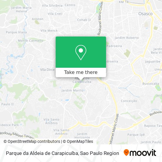 Parque da Aldeia de Carapicuíba map