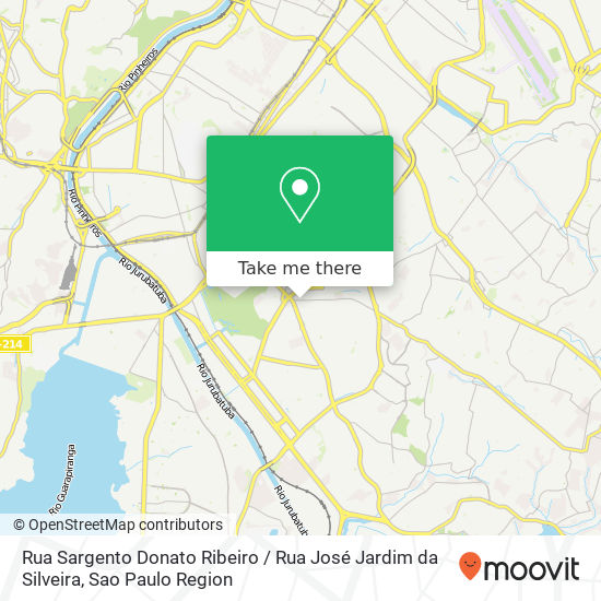 Mapa Rua Sargento Donato Ribeiro / Rua José Jardim da Silveira