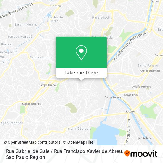 Rua Gabriel de Gale / Rua Francisco Xavier de Abreu map