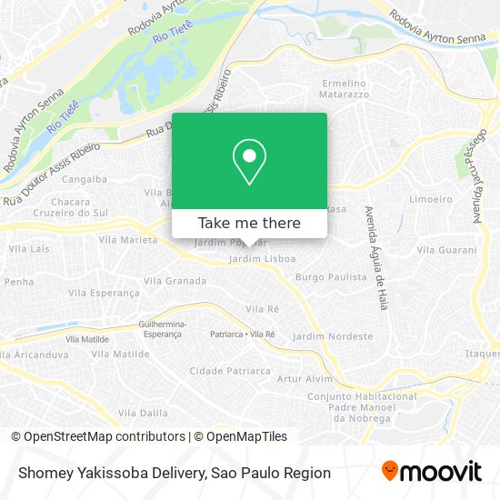 Mapa Shomey Yakissoba Delivery