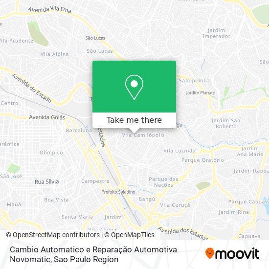 Mapa Cambio Automatico e Reparação Automotiva Novomatic