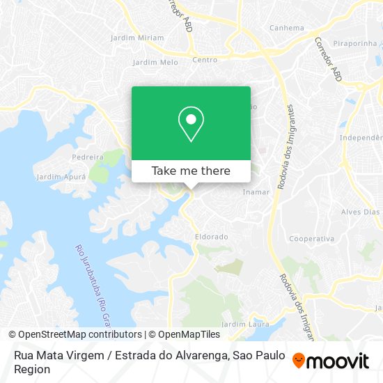 Mapa Rua Mata Virgem / Estrada do Alvarenga