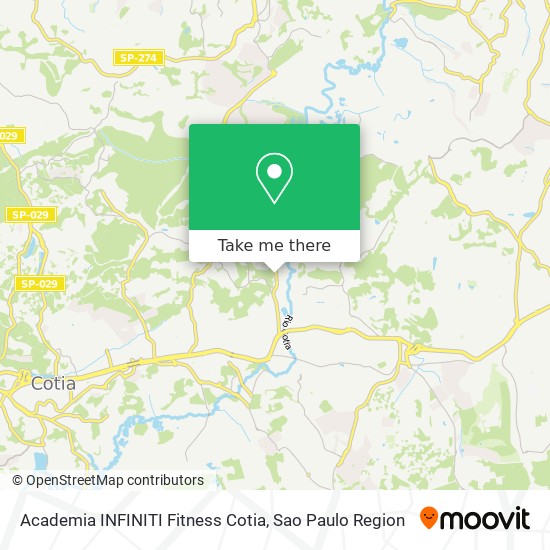 Academia INFINITI Fitness Cotia map