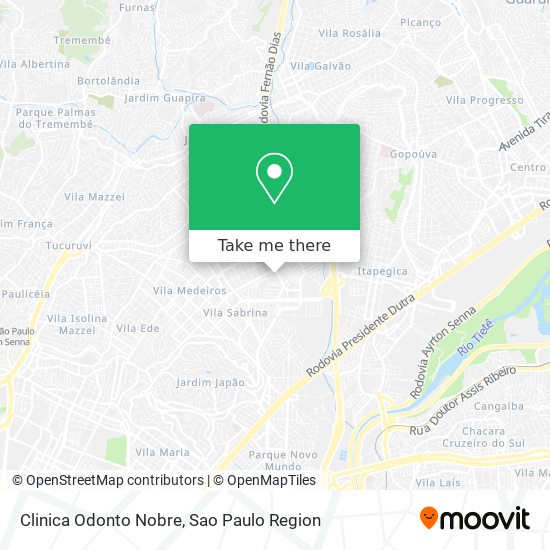 Clinica Odonto Nobre map