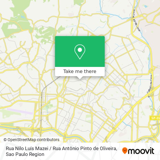 Mapa Rua Nilo Luís Mazei / Rua Antônio Pinto de Oliveira