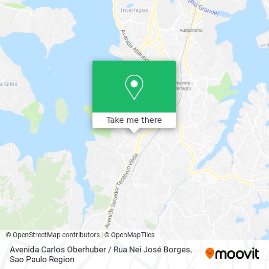 Mapa Avenida Carlos Oberhuber / Rua Nei José Borges