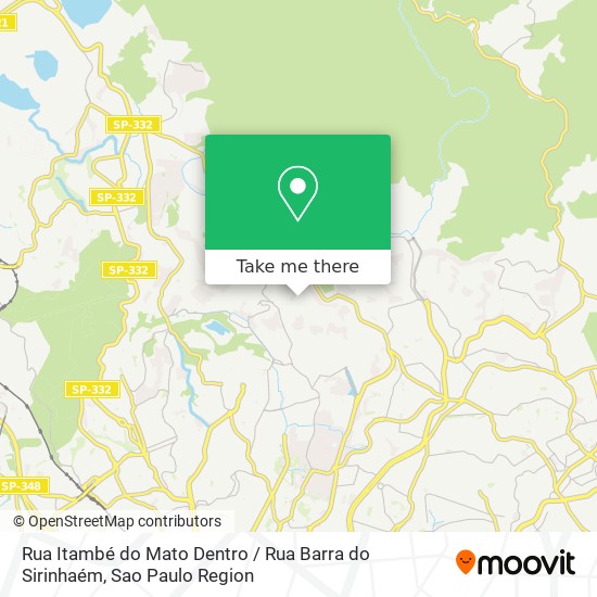 Rua Itambé do Mato Dentro / Rua Barra do Sirinhaém map