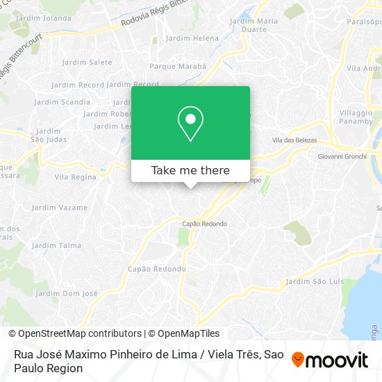 Rua José Maximo Pinheiro de Lima / Viela Três map