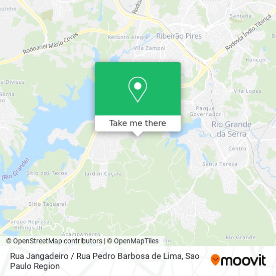 Mapa Rua Jangadeiro / Rua Pedro Barbosa de Lima