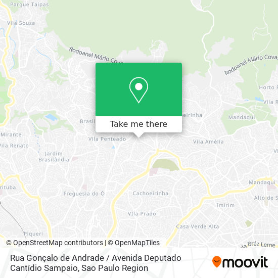 Mapa Rua Gonçalo de Andrade / Avenida Deputado Cantídio Sampaio