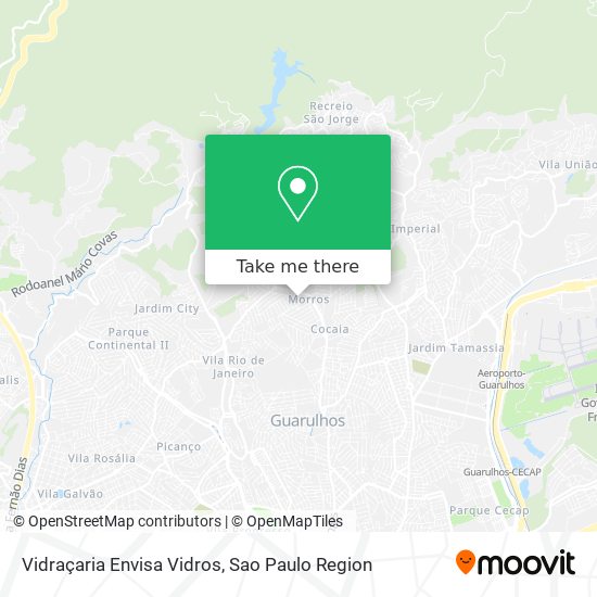 Vidraçaria Envisa Vidros map