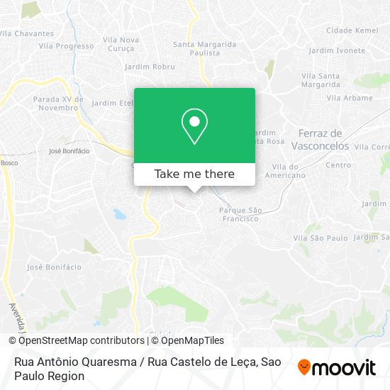 Rua Antônio Quaresma / Rua Castelo de Leça map