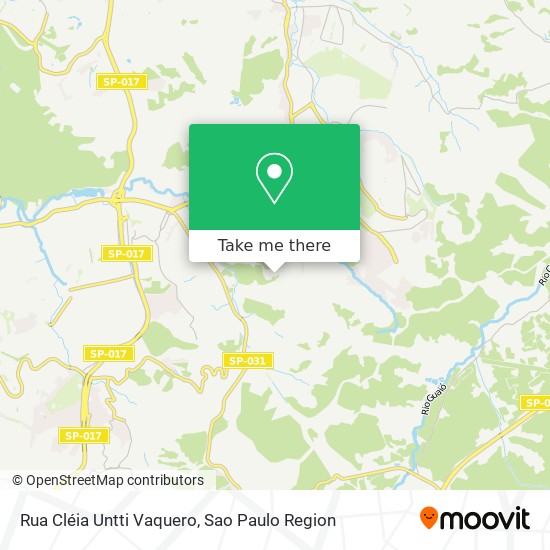 Mapa Rua Cléia Untti Vaquero