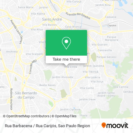 Rua Barbacena / Rua Carijós map