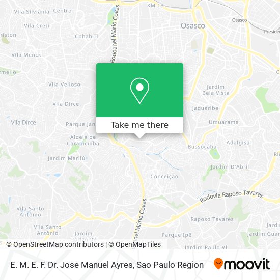 E. M. E. F. Dr. Jose Manuel Ayres map