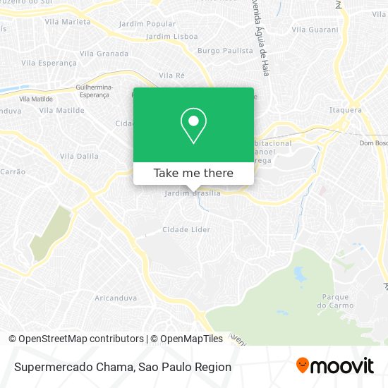 Supermercado Chama map