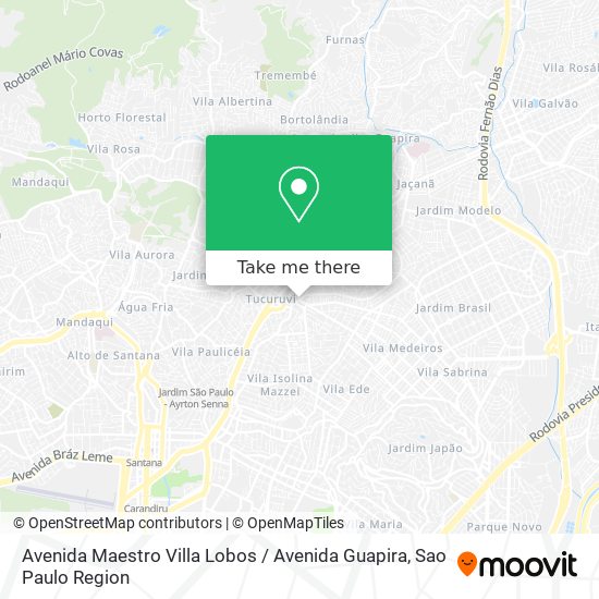 Avenida Maestro Villa Lobos / Avenida Guapira map