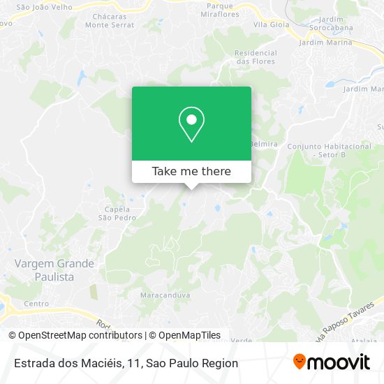 Estrada dos Maciéis, 11 map