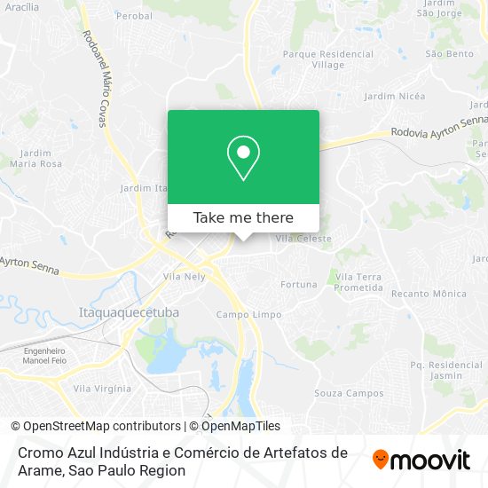 Cromo Azul Indústria e Comércio de Artefatos de Arame map