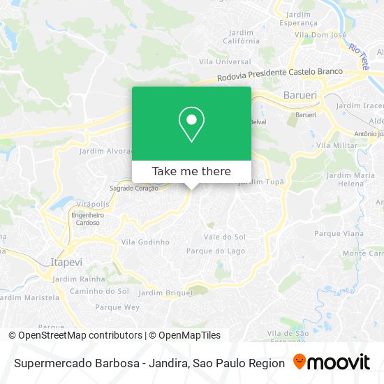 Supermercado Barbosa - Jandira map