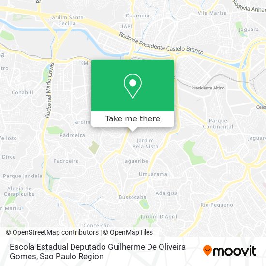 Escola Estadual Deputado Guilherme De Oliveira Gomes map