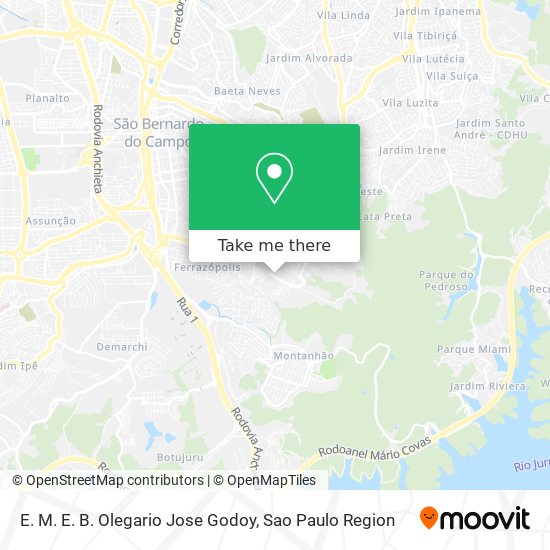 E. M. E. B. Olegario Jose Godoy map