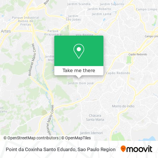 Point da Coxinha Santo Eduardo map