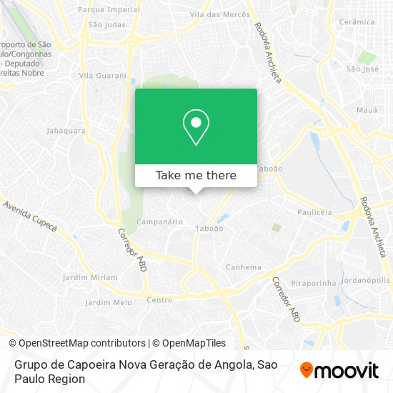 Mapa Grupo de Capoeira Nova Geração de Angola