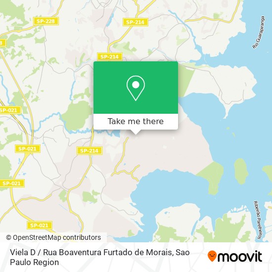 Mapa Viela D / Rua Boaventura Furtado de Morais