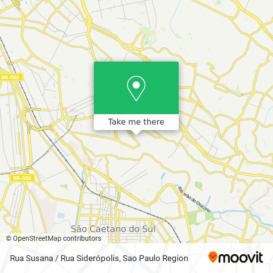 Mapa Rua Susana / Rua Siderópolis