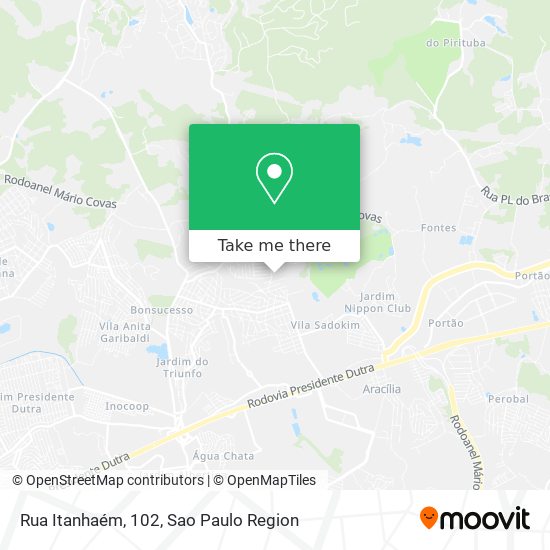 Rua Itanhaém, 102 map