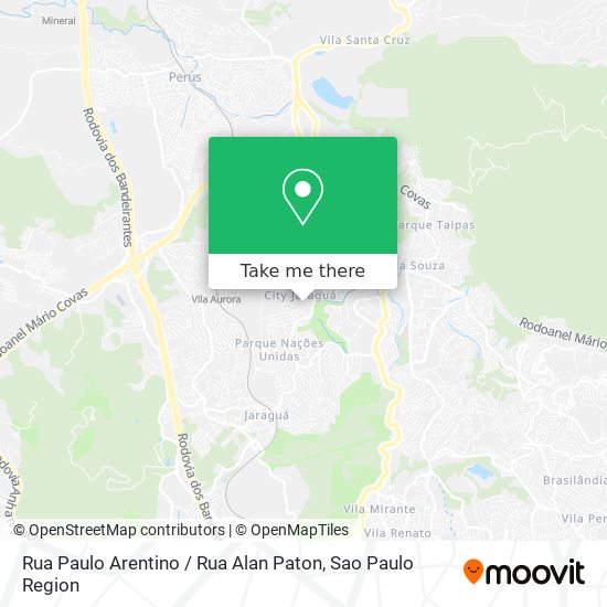 Mapa Rua Paulo Arentino / Rua Alan Paton