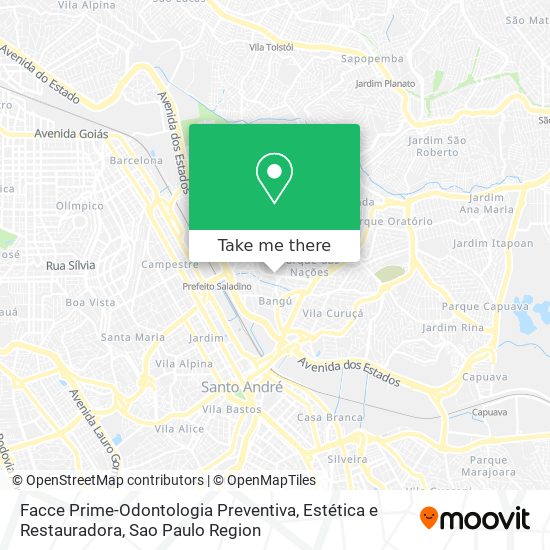 Facce Prime-Odontologia Preventiva, Estética e Restauradora map