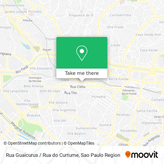 Rua Guaicurus / Rua do Curtume map