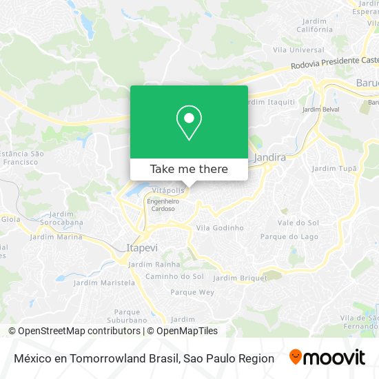 México en Tomorrowland Brasil map