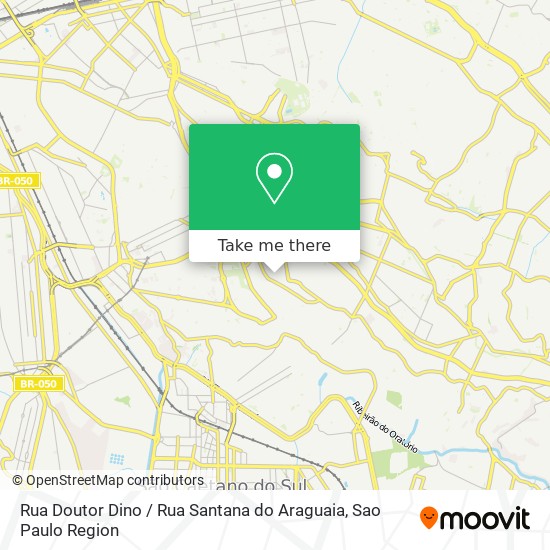 Mapa Rua Doutor Dino / Rua Santana do Araguaia
