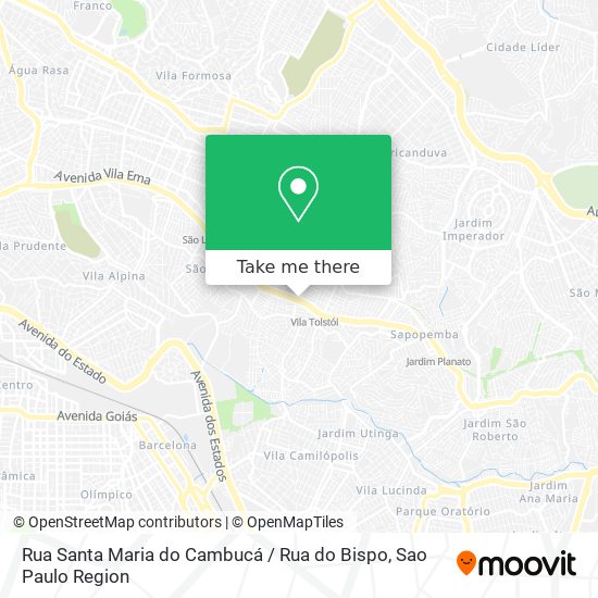 Rua Santa Maria do Cambucá / Rua do Bispo map